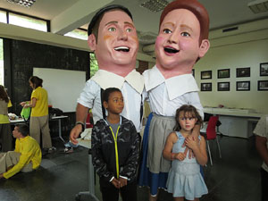 Festa del barri de la Devesa-Güell 2017. Els nous capgrossos, el Jardiner i la Farinera