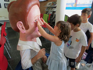 Festa del barri de la Devesa-Güell 2017. Els nous capgrossos, el Jardiner i la Farinera