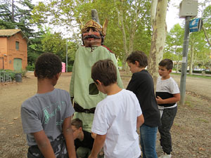 Festa del barri de la Devesa-Güell 2017. Els nous capgrossos, el Jardiner i la Farinera