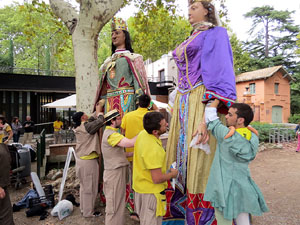 Festa del barri de la Devesa-Güell 2017. Els nous capgrossos, el Jardiner i la Farinera