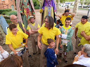 Festa del barri de la Devesa-Güell 2017. Els nous capgrossos, el Jardiner i la Farinera