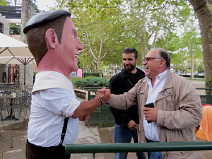 Festa del barri de la Devesa-Güell 2017. Els nous capgrossos, el Jardiner i la Farinera