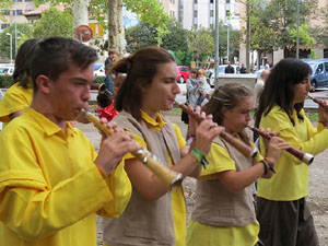 Festa del barri de la Devesa-Güell 2017. Els nous capgrossos, el Jardiner i la Farinera