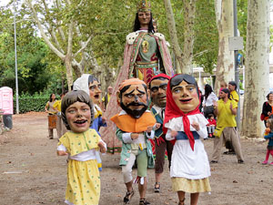 Festa del barri de la Devesa-Güell 2017. Els nous capgrossos, el Jardiner i la Farinera