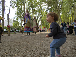 Festa del barri de la Devesa-Güell 2017. Els nous capgrossos, el Jardiner i la Farinera