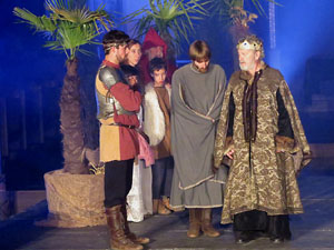 600 aniversari de la nau &uacute;nica de la Catedral de Girona. Representaci&oacute; de la Consueta de Sant Jordi cavaller