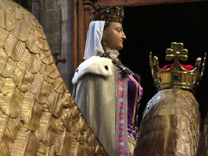 Corpus 2017. Assaig del ball de l'&Agrave;liga a la nau de la Catedral de Santa Maria