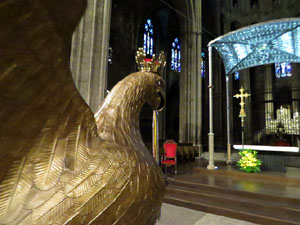 Corpus 2017. Assaig del ball de l'&Agrave;liga a la nau de la Catedral de Santa Maria