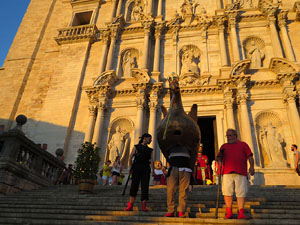 Corpus 2017. Assaig del ball de l'&Agrave;liga a la nau de la Catedral de Santa Maria