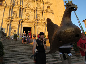 Corpus 2017. Assaig del ball de l'&Agrave;liga a la nau de la Catedral de Santa Maria