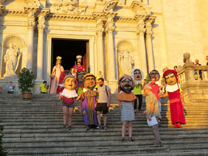 Corpus 2017. Assaig del ball de l'&Agrave;liga a la nau de la Catedral de Santa Maria