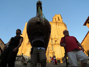 Corpus 2017. Assaig del ball de l'&Agrave;liga a la nau de la Catedral de Santa Maria
