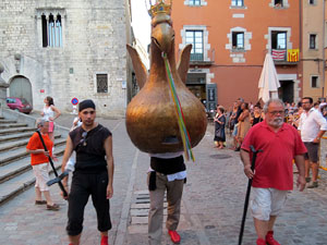Corpus 2017. Assaig del ball de l'&Agrave;liga a la nau de la Catedral de Santa Maria