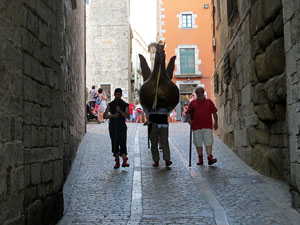 Corpus 2017. Assaig del ball de l'&Agrave;liga a la nau de la Catedral de Santa Maria