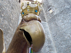 Corpus 2017. Assaig del ball de l'&Agrave;liga a la nau de la Catedral de Santa Maria