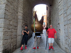 Corpus 2017. Assaig del ball de l'&Agrave;liga a la nau de la Catedral de Santa Maria