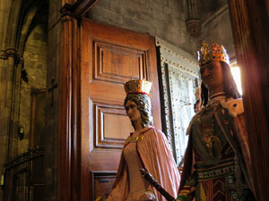 Corpus 2017. Assaig del ball de l'&Agrave;liga a la nau de la Catedral de Santa Maria