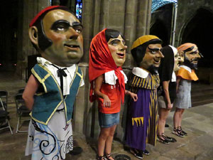 Corpus 2017. Assaig del ball de l'&Agrave;liga a la nau de la Catedral de Santa Maria