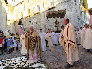 Corpus 2017 a Girona. La process&oacute; des de la Catedral a la bas&iacute;lica de Sant Feliu de Girona