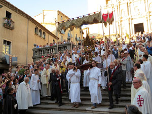 Corpus 2017 a Girona. La process&oacute; des de la Catedral a la bas&iacute;lica de Sant Feliu de Girona