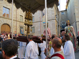 Corpus 2017 a Girona. La process&oacute; des de la Catedral a la bas&iacute;lica de Sant Feliu de Girona