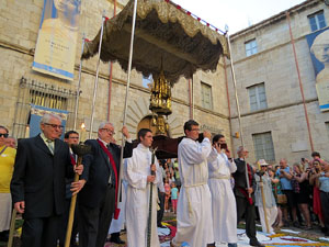 Corpus 2017 a Girona. La process&oacute; des de la Catedral a la bas&iacute;lica de Sant Feliu de Girona
