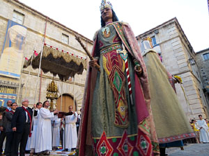 Corpus 2017 a Girona. La process&oacute; des de la Catedral a la bas&iacute;lica de Sant Feliu de Girona