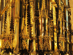 Corpus 2017. Entrada a l'esgl&eacute;sia de Sant Feliu