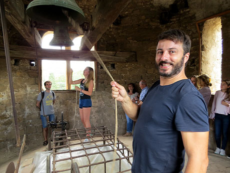 Festa Major de Sant Daniel 2017 - Repic de campanes des del campanar del Monestir de Sant Daniel