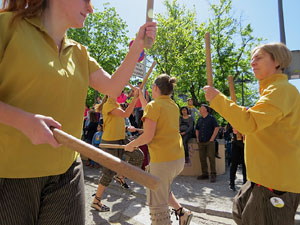 Festes de Primavera de Girona 2017. Penjada del Tarlà. La cercavila
