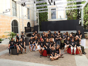 FITAG 2017 - Fotografia de grup de l'equip a la Casa de Cultura de Girona