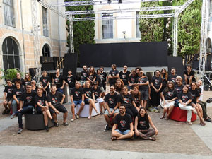 FITAG 2017 - Fotografia de grup de l'equip a la Casa de Cultura de Girona