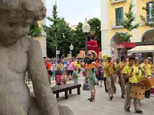 Arribada a Girona de la Flama del Canig&oacute; 2017