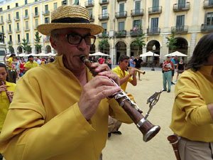 Arribada a Girona de la Flama del Canig&oacute; 2017
