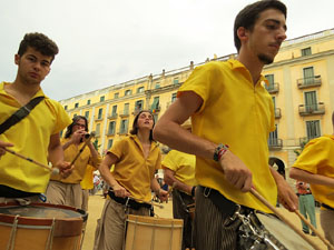 Arribada a Girona de la Flama del Canig&oacute; 2017