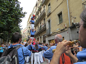 Arribada a Girona de la Flama del Canig&oacute; 2017