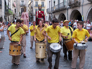 Arribada a Girona de la Flama del Canig&oacute; 2017