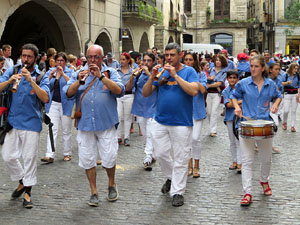 Arribada a Girona de la Flama del Canig&oacute; 2017