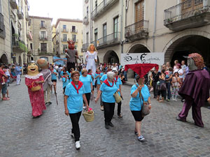 Arribada a Girona de la Flama del Canig&oacute; 2017