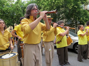 Arribada a Girona de la Flama del Canig&oacute; 2017