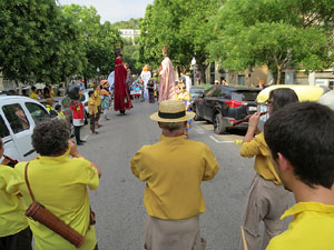Arribada a Girona de la Flama del Canig&oacute; 2017