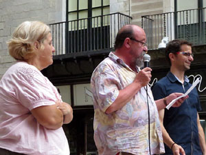 Arribada a Girona de la Flama del Canig&oacute; 2017