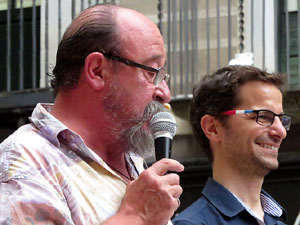 Arribada a Girona de la Flama del Canig&oacute; 2017