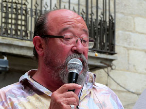 Arribada a Girona de la Flama del Canig&oacute; 2017