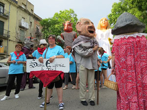 Arribada a Girona de la Flama del Canig&oacute; 2017