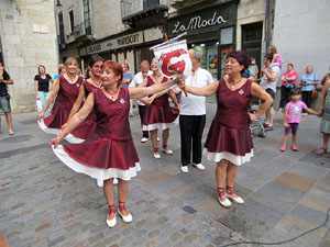 Arribada a Girona de la Flama del Canig&oacute; 2017