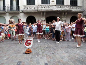 Arribada a Girona de la Flama del Canig&oacute; 2017