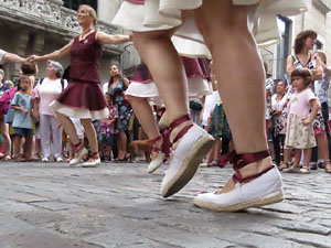 Arribada a Girona de la Flama del Canig&oacute; 2017