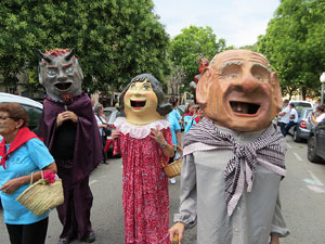 Arribada a Girona de la Flama del Canig&oacute; 2017