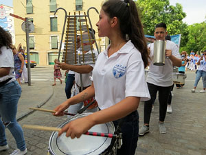 Arribada a Girona de la Flama del Canig&oacute; 2017